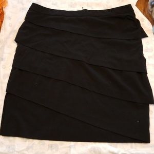 Tiered Black Skirt